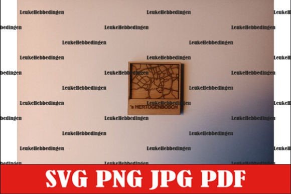 City Map 's Hertogenbosch Plattegrond: Precision Laser Design