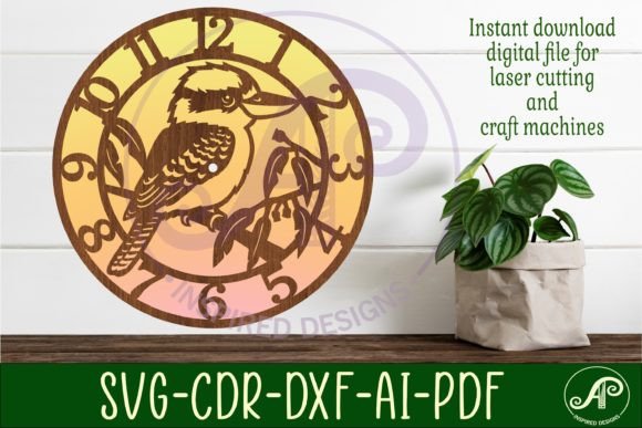 Craft Timeless Decor with the Kookaburra Wall Clock Template