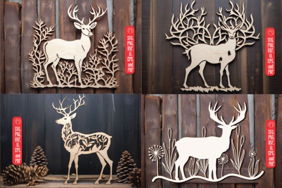 Cricut Laser Cut Deer SVG Decor Bundle for Crafters