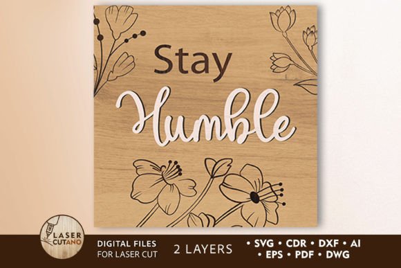 Decorative Wall Panel: Multilayer File for Laser Cut Signs