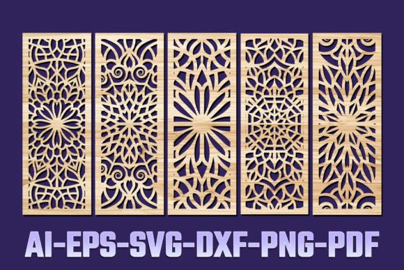 Elegant SVG Laser Cut Decorative Panel Set 50