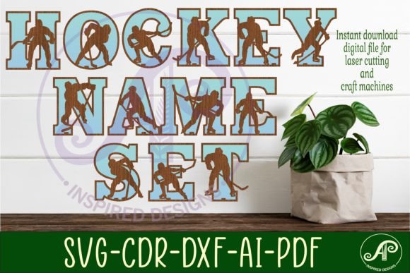 Ice Hockey Male Player Letter Set X 50