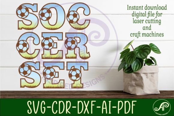 Soccer Ball Letters Alphabet Set X 26