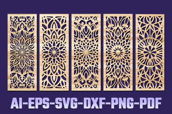 Svg Laser Cut Decorative Panel Set 51: Your Design Solution