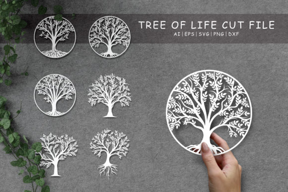 Tree of Life, Oak, Family Tree Set: A Design for Every Creator
